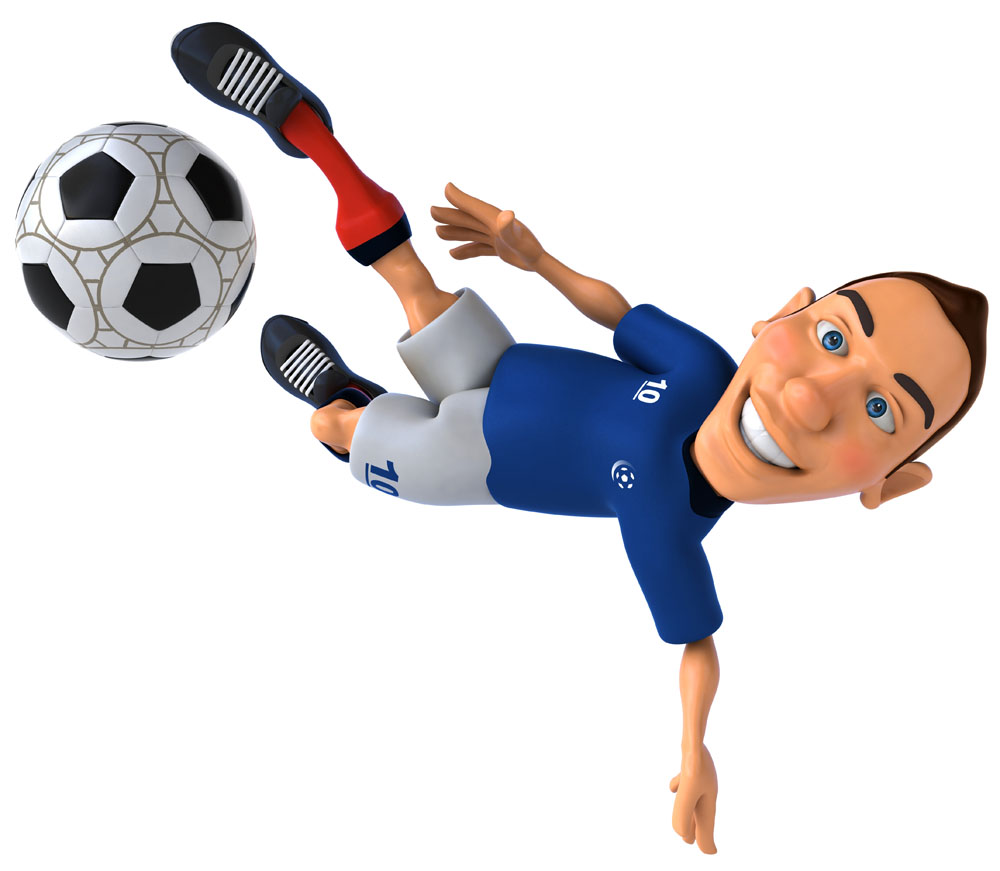 3D Animation Character Design Football And Player